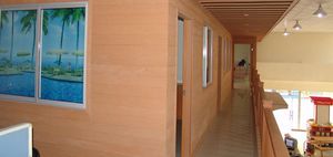 strip cladding / in WPC / smooth / grooved