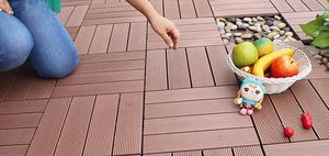 wood-plastic composite flooring / residential / roll / textured