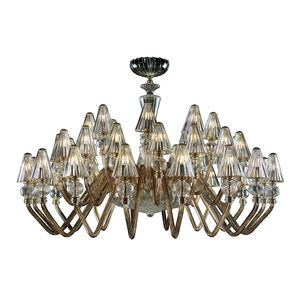 traditional chandelier / metal / glass / LED