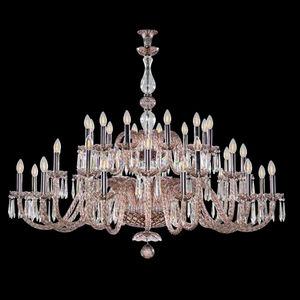 traditional chandelier / metal / glass / LED