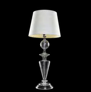 table lamp / traditional / glass / fabric