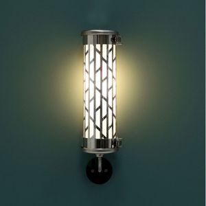 industrial style wall light / bathroom / outdoor / stainless steel