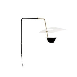 contemporary wall light / metal / LED / dimmable