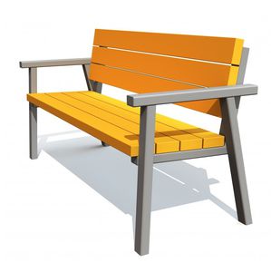 traditional public bench