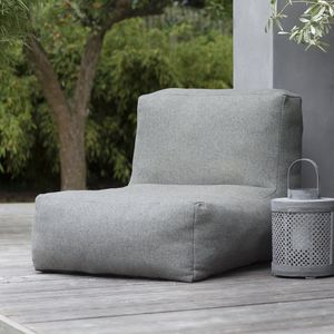 contemporary fireside chair / fabric / waterproof / gray