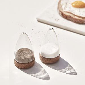 blown glass salt and pepper shaker