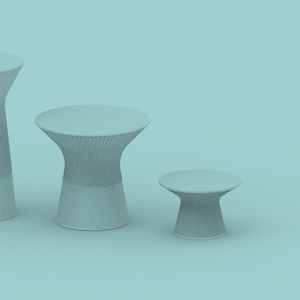 contemporary coffee table / polyethylene / methacrylate / polyethylene base