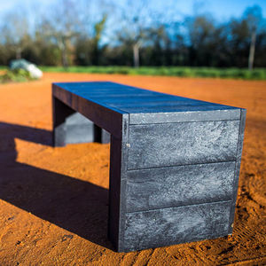 contemporary public bench