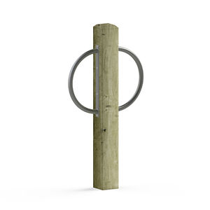 wooden bike rack