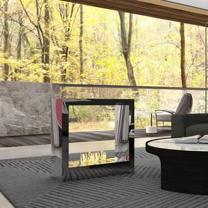 bioethanol fireplace / contemporary / open hearth / central