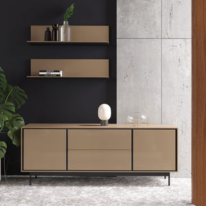 contemporary sideboard / aluminum / melamine / lacquered MDF