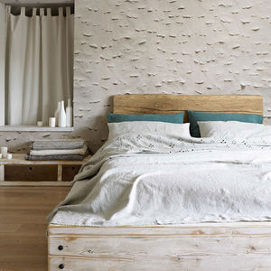 contemporary wallpaper / patterned / concrete look / gray