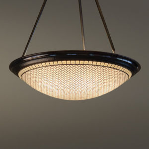 pendant lamp / traditional / bronze / glass