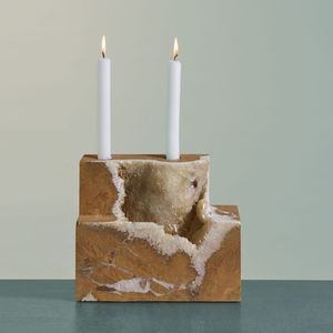 stone candle holder