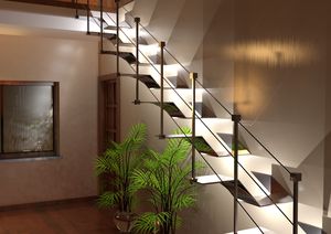 straight staircase
