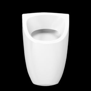 wall-mounted urinal / ceramic / commercial