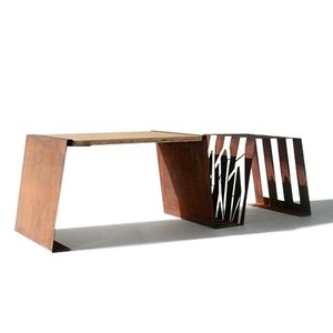 contemporary garden bench