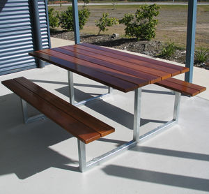 Contemporary Picnic Table - Pt06 - Urban Fountains And Furniture 