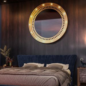 wall-mounted mirror