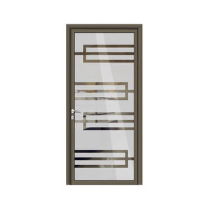 entry door / swing / aluminum / thermal break