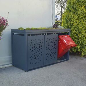Recycling bin enclosure - StyleOUT® 3x240 TOMO - Dukin d.o.o.