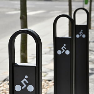 floor-mounted bike rack