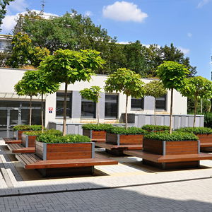 wooden planter