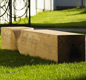contemporary public bench