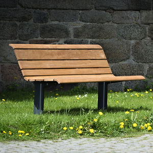 contemporary public bench