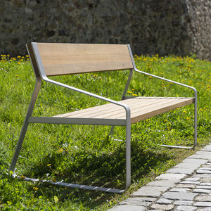 contemporary public bench