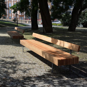 contemporary public bench