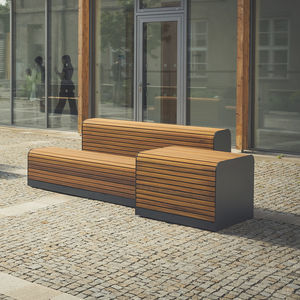 contemporary public bench