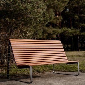 contemporary public bench