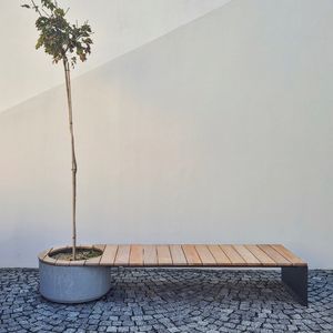 galvanized iron public bench 1