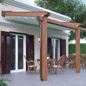 wall-mounted pergola
