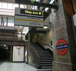 suspended signboard