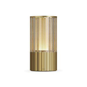 table lamp / contemporary / brass / chromed metal