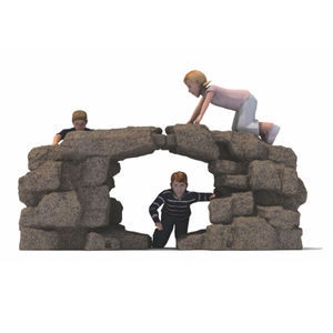 playground climbing boulder