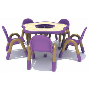 contemporary table and bench set