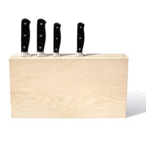 wooden knife block