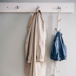 wall-mounted coat rack