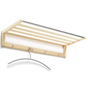 wall-mounted coat hanger rack