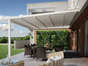 wall-mounted pergola
