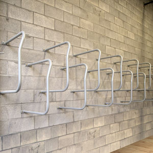 wall-mounted bike rack