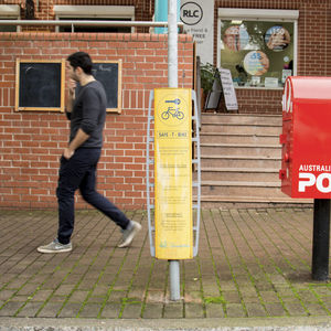 floor-mounted bike rack