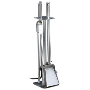steel fireplace set