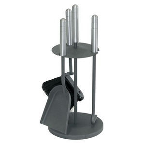 steel fireplace set