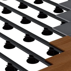 thermo-lacquered aluminum raised access floor structure
