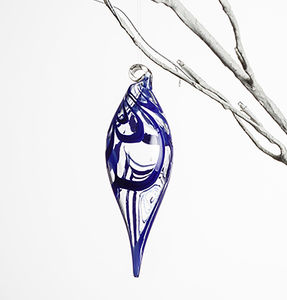 blown glass Christmas tree decoration