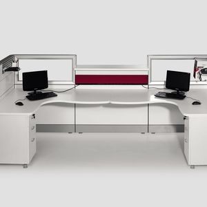 aluminum reception desk 1